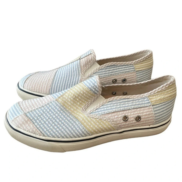 Sperry Top-Sider Pastel Striped Textile Casual Loafers Shoes - Picture 3 of 17